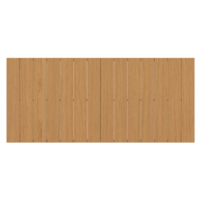 Toma tuintafel in beige aluminium en polywood - L 200 x B 90 x H 72.5 cm