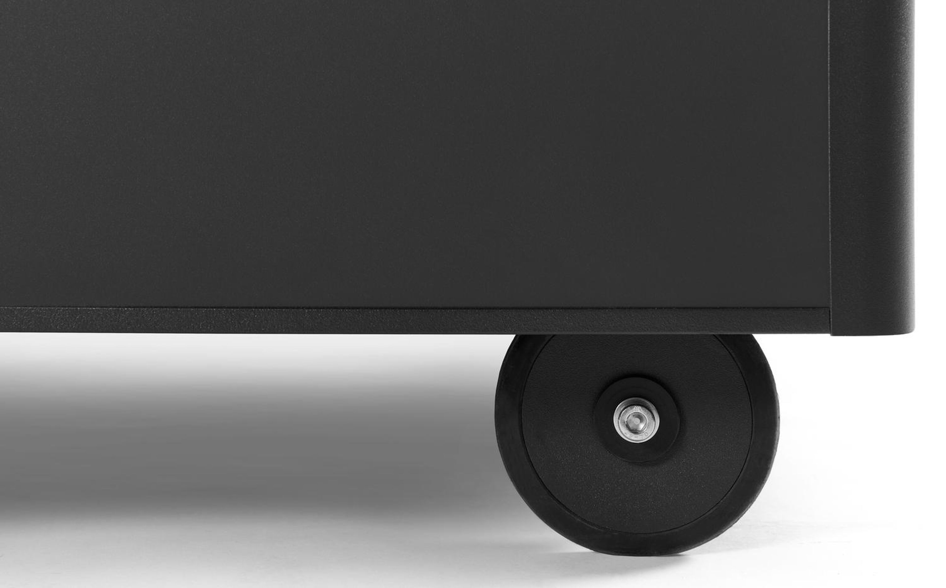 boîte de rangement de jardin aluminium noir Larg. 164 x Prof. 84 x H 99 cm