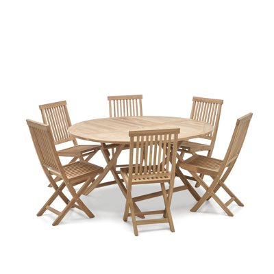 Saar tuinset met 6 Claire tuinstoelen