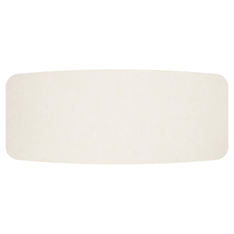 Pamplona tuintafel bootvorm in beige aluminium en sintered stone Crema minerale - L 267.4 x B 115 x H 73 cm