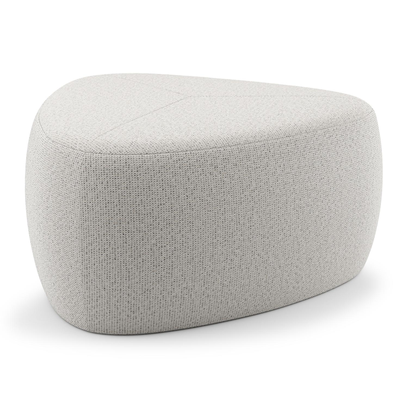 Pouf Masso en allweathersolica firenze natural - Lrg. 60 x Prof. 60 x Haut. 35 cm