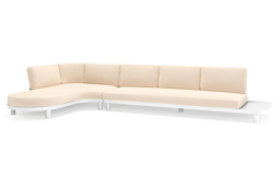 Chaise longue rechts + 3-zit