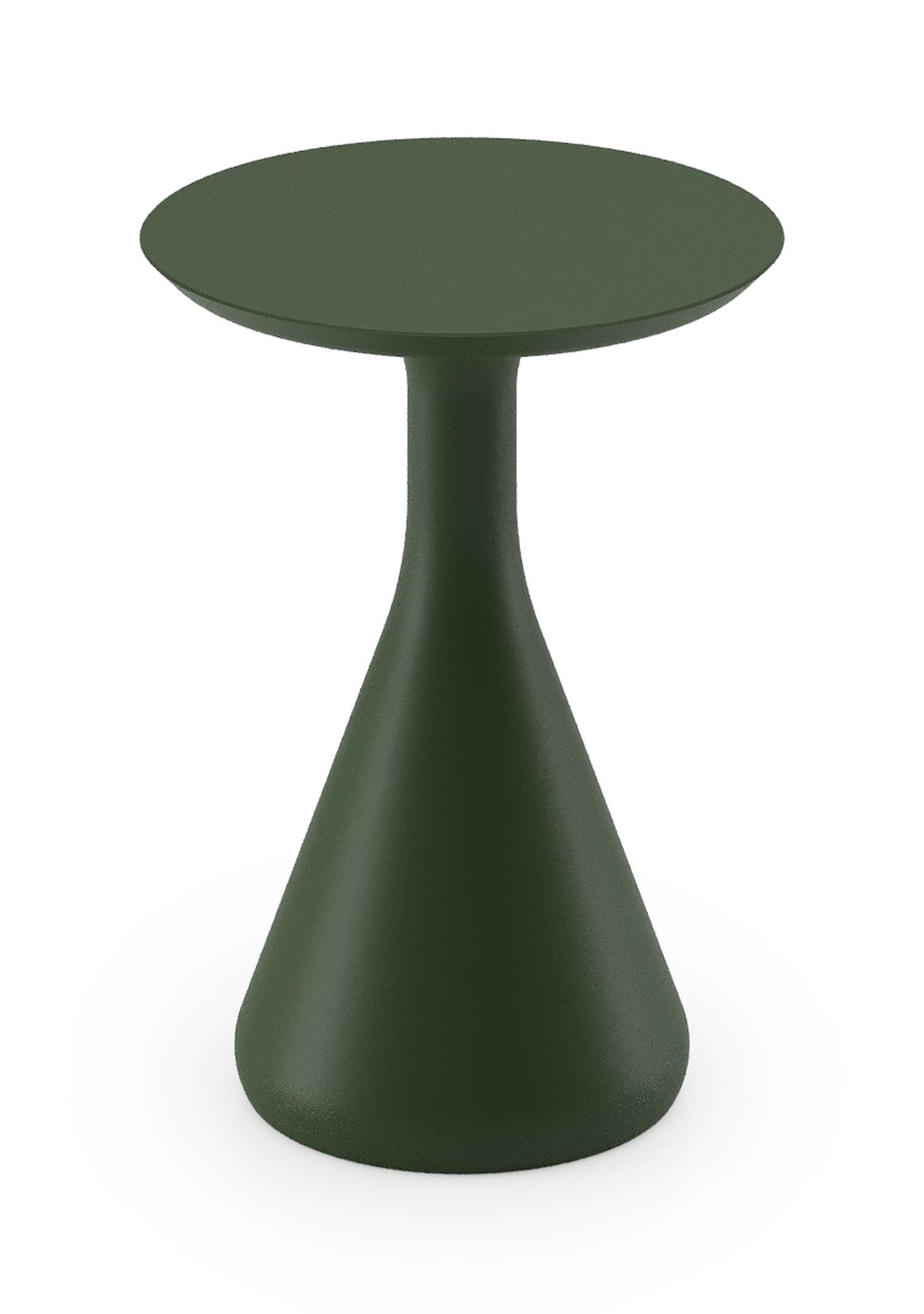 Bomero bijzettafel in groen aluminium - Dia. 34 x H 46 cm