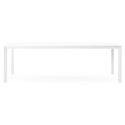 Malito tuintafel in wit aluminium en volkeramiek arctic white - L 240 x B 100 x H 75 cm