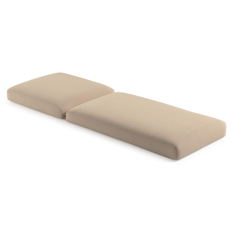 Ligbedkussen in All Weather Sunbrella® Luxe heritage papyrus