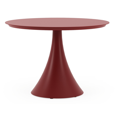 Fano tuintafel rond in ruby aluminium - Dia. 110 x H 75 cm