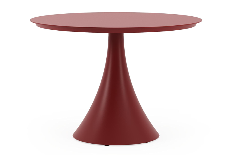 Fano tuintafel rond in ruby aluminium - Dia. 110 x H 75 cm