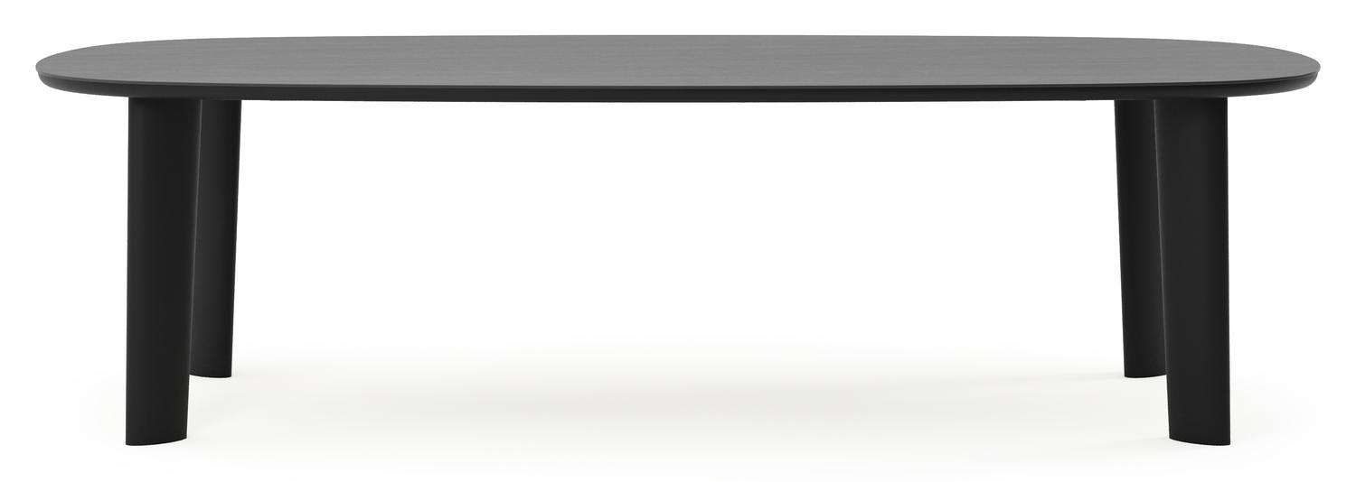 Amico tuintafel bombo in zwart aluminium en volkeramiek Basalt Black - L 270 x B 125 x H 73.5 cm