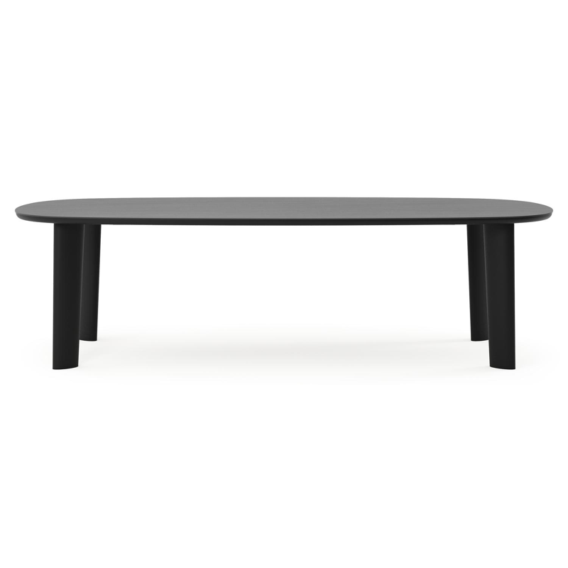 Amico tuintafel bombo in zwart aluminium en volkeramiek Basalt Black - L 270 x B 125 x H 73.5 cm