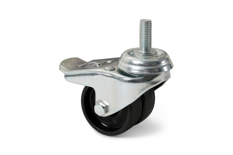 Lapido set van 4 wielen voor zachte ondergrond grijs metaal