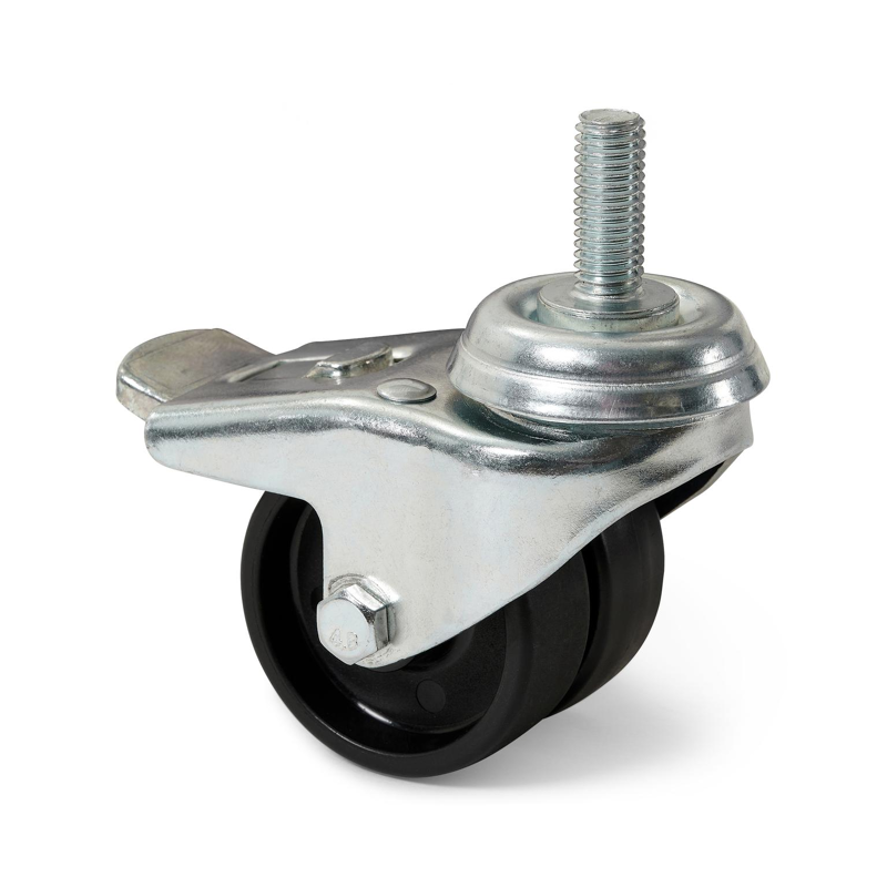 Lapido set van 4 wielen voor zachte ondergrond grijs metaal