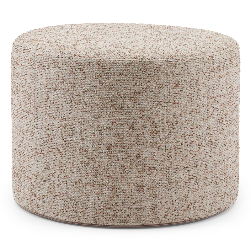 Pouf Masso arrondis en bora jungle All weather Cosytica - Diam. 55 x Haut. 40 cm