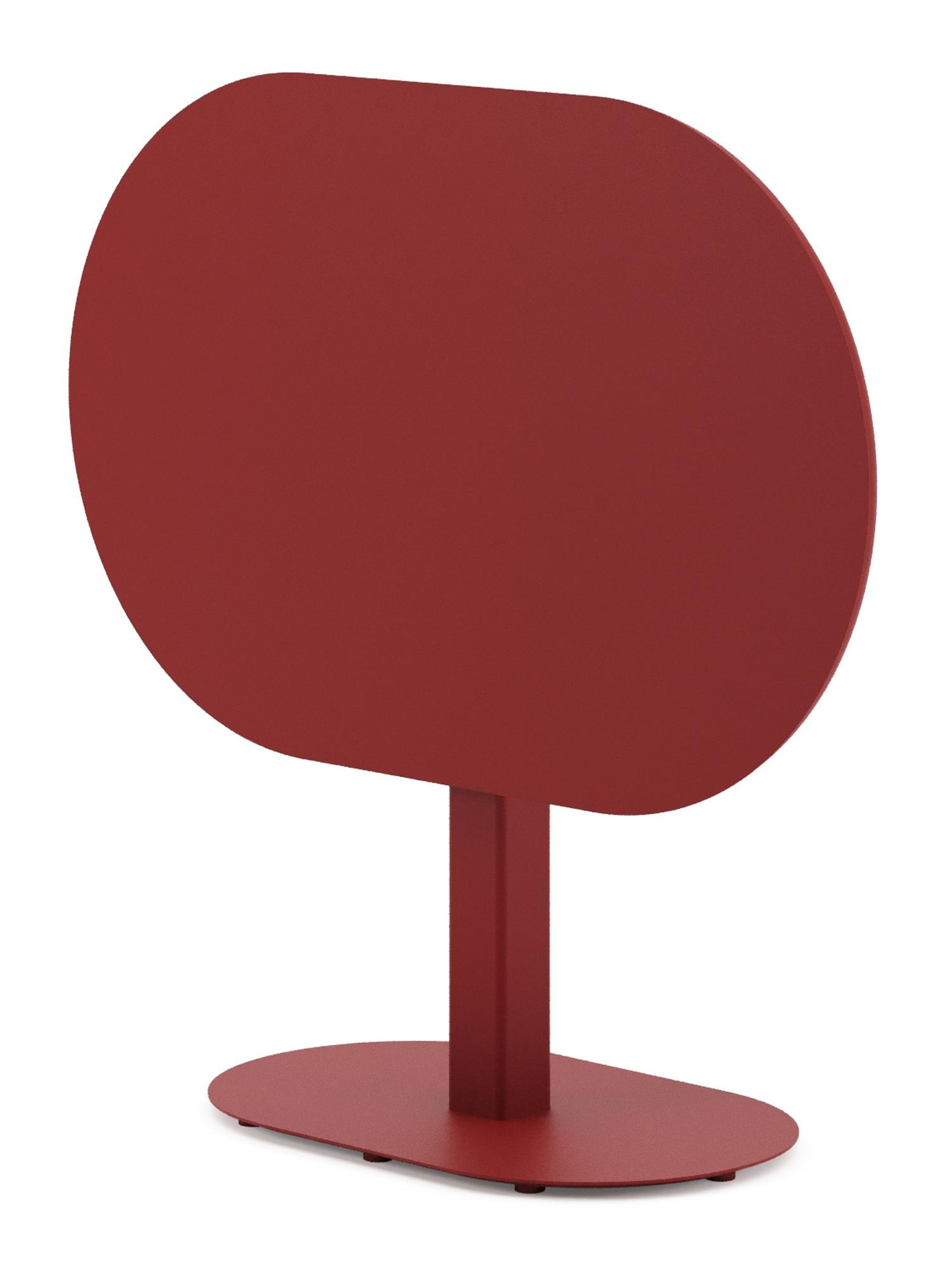 Teramo kantelbare tuintafel bombo in ruby aluminium - L 110 x B 70 x H 74 cm