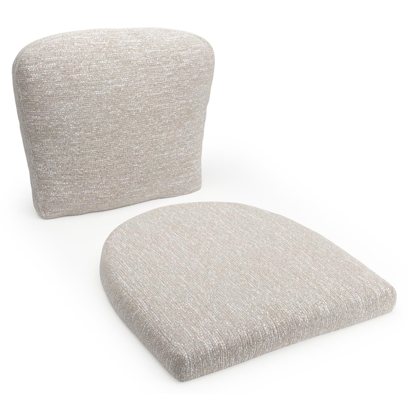 Orso luxe stoelkussen (zit en rug) (luxe) in all weather sunbrella® luxe tundra sand