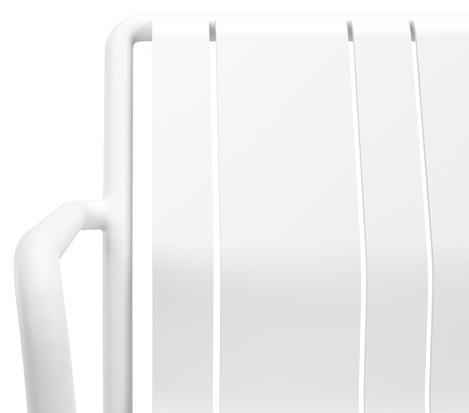 Bolito tuinstoel in wit aluminium