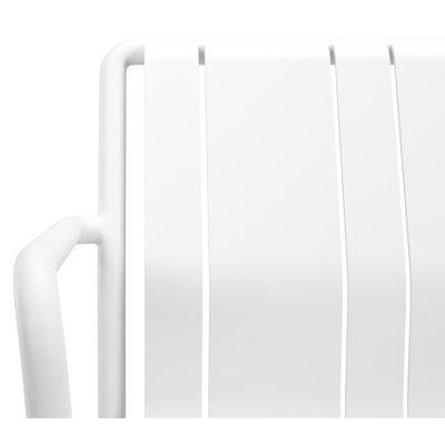 Bolito tuinstoel in wit aluminium