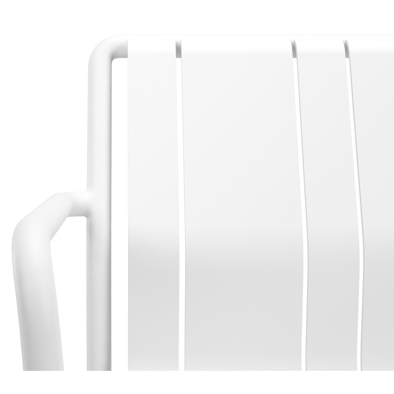 Bolito tuinstoel in wit aluminium