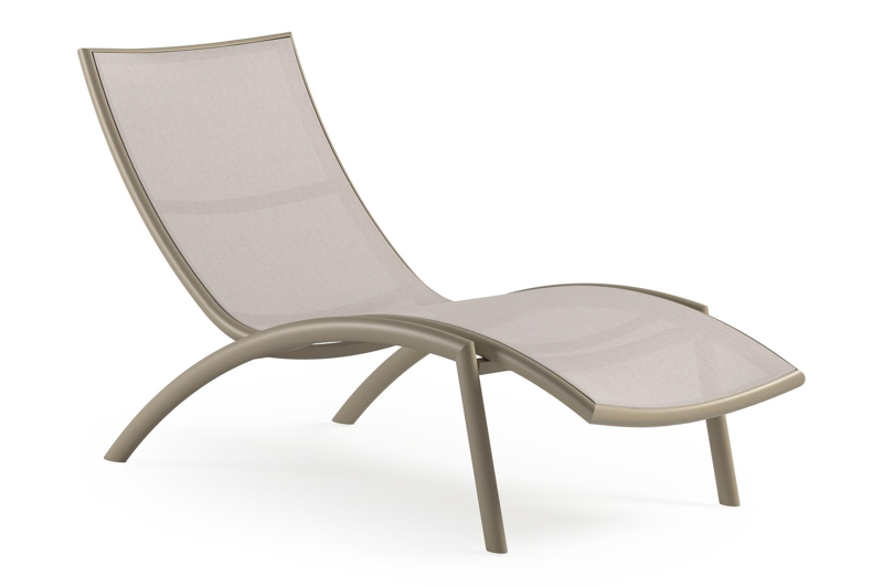 Siena ligbed in beige aluminium