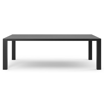 Nano tuintafel in zwart aluminium en volkeramiek basalt black - L 240 x B 148 x H 75 cm