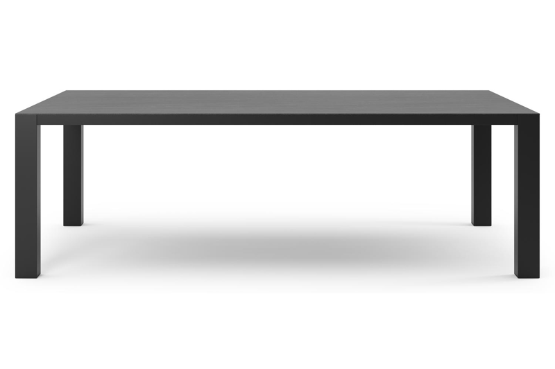 Nano tuintafel in zwart aluminium en volkeramiek basalt black - L 240 x B 148 x H 75 cm