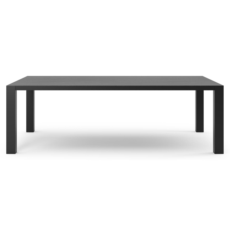 Nano tuintafel in zwart aluminium en volkeramiek basalt black - L 240 x B 148 x H 75 cm