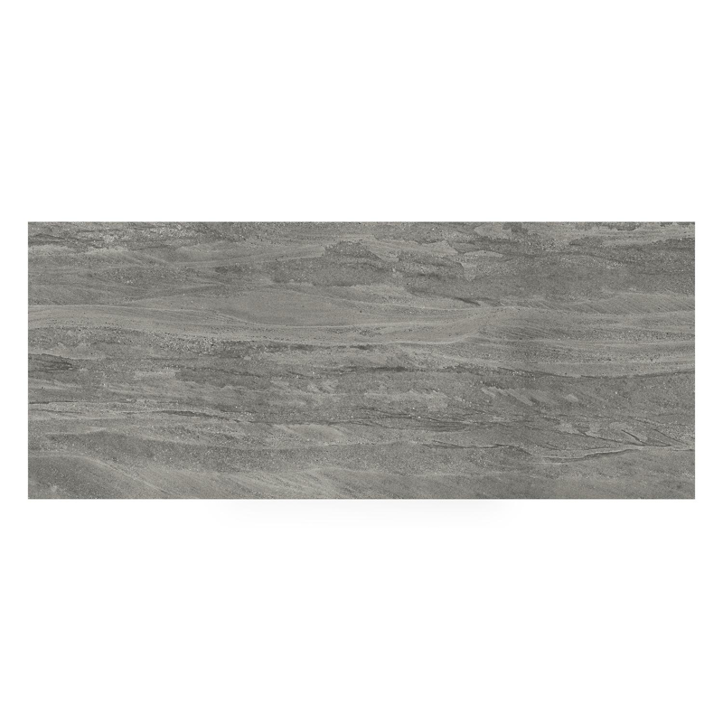 Nano tuintafel in zwart aluminium en volkeramiek aspen grey - L 240 x B 100 x H 75 cm