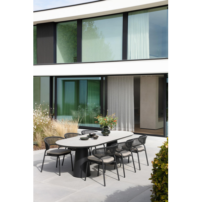 Donato XL stoelkussen in all weather sunbrella® luxe chartres pewter