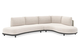 Chaise longue links + 2-zit organisch