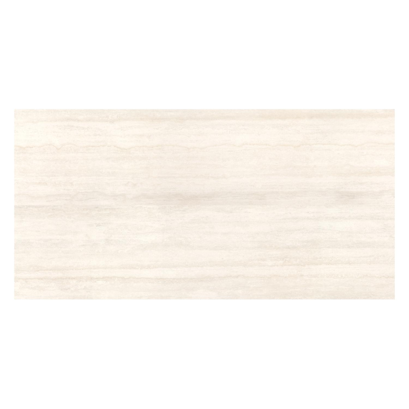 Table de jardin Nano rectangulaire en aluminium blanc et céramique pleine Travertino Bianco - Lg. 200 x Lrg. 100 x Haut. 76 cm