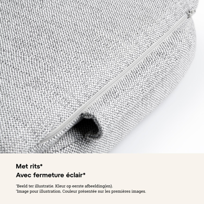 Orso stoelkussen (zit en rug) in all weather sunbrella® luxe natte charcoal chine