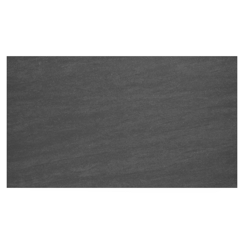 Table basse Como en aluminium noir et céramique pleine basalt black - Lg 140 x B 80 x H 20 cm