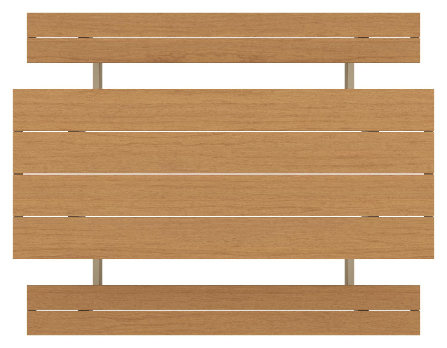 Altura picknicktafel rechthoekig in beige aluminium en polywood - L 220 x B 89 x H 74.5 cm