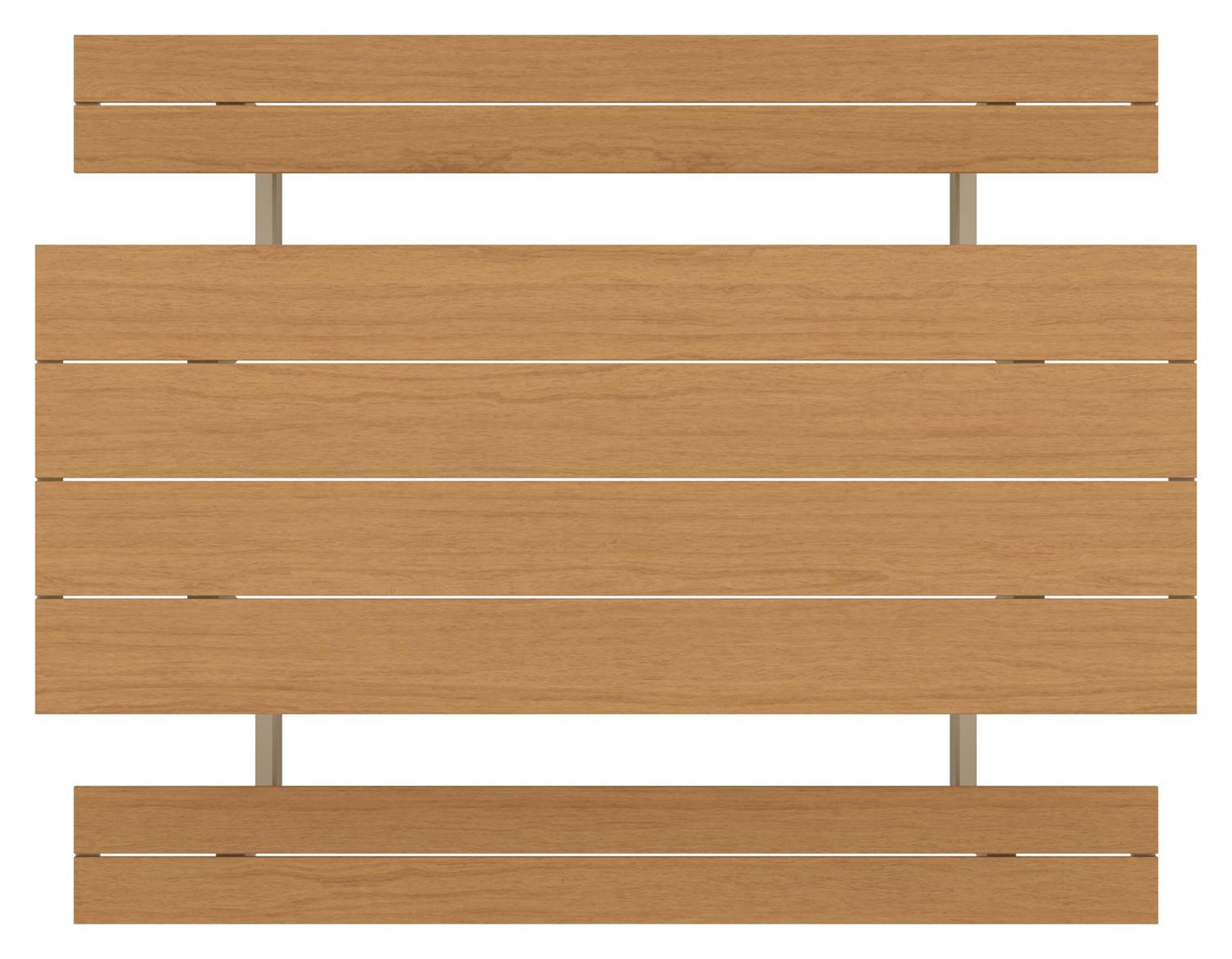 Table de pique Altura rectangulaire en aluminium beige et polywood - L 220 x L 89 x H 74,5 cm