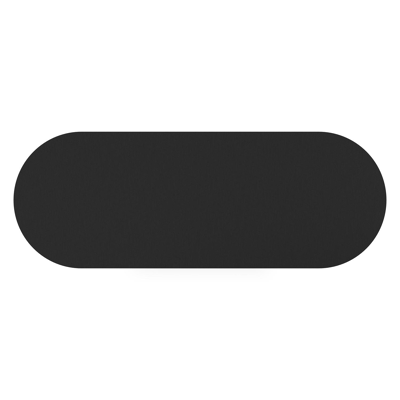 Organo tuintafel ovaal in zwart aluminium en volkeramiek nero black - L 300 x B 110 x H 74 cm