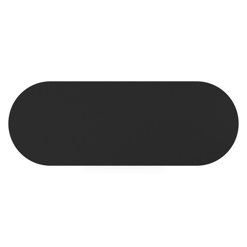 Organo tuintafel ovaal in zwart aluminium en volkeramiek nero black - L 300 x B 110 x H 74 cm