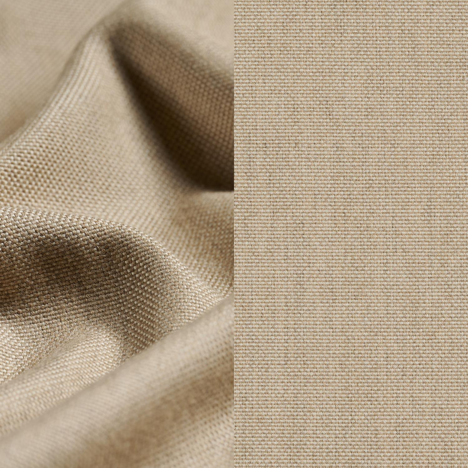 Coussin de chaise luxe (siège et dos) (luxe) Orso en all weather sunbrella® luxe natte heather beige