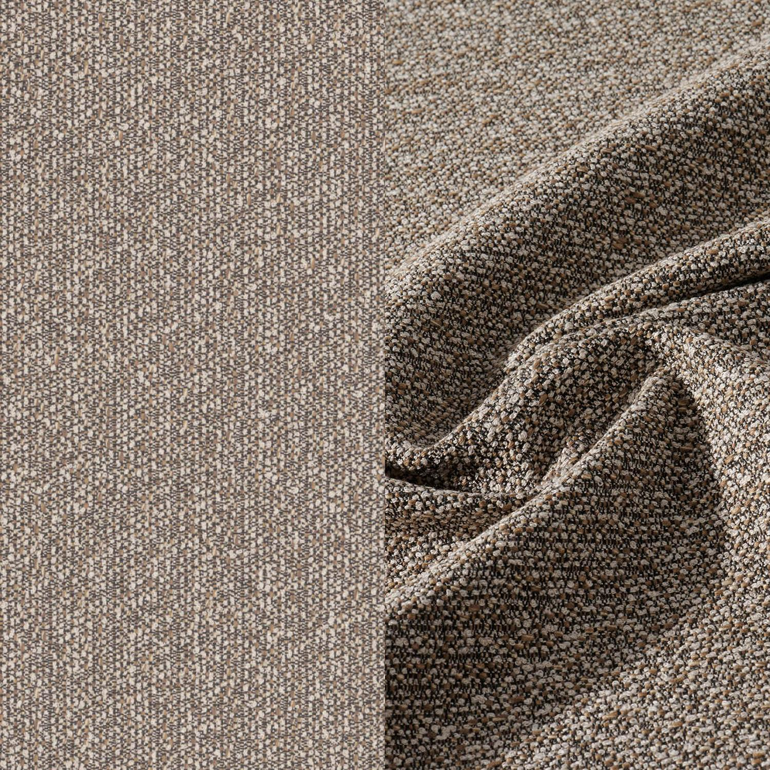 Canapé de jardin Orso en aluminium vert en corde ronde tissée verticalement vert et coussins en all weather sunbrella® luxe Wander Manioc