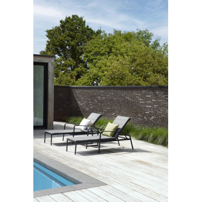 Asti ligbedkussen weather+ softtouch grijs