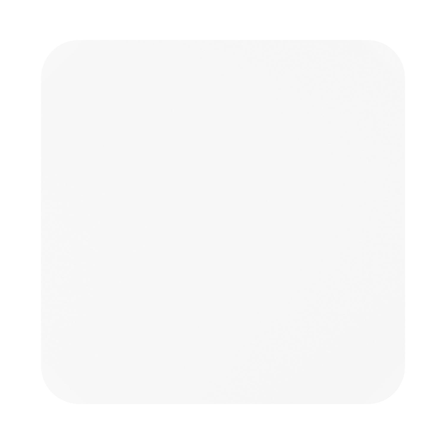 Table de jardin Orso carré arrondi en aluminium blanc - Lg. 90 x Lrg. 90 x Haut. 75 cm