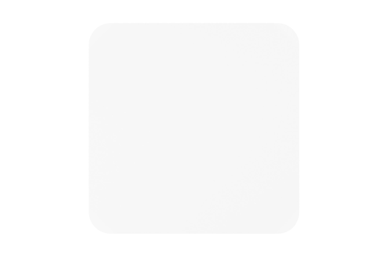 Orso tuintafel afgerond vierkant in wit aluminium - L 90 x B 90 x H 75 cm