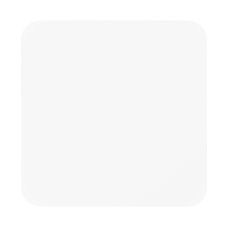 Table de jardin Orso carré arrondi en aluminium blanc - Lg. 90 x Lrg. 90 x Haut. 75 cm