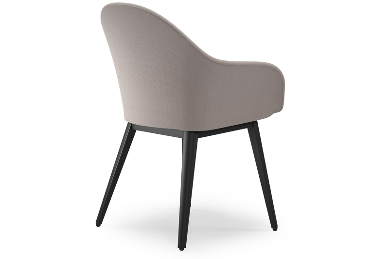 Cesano tuinstoel in zwart aluminium en beige dubbele textilene