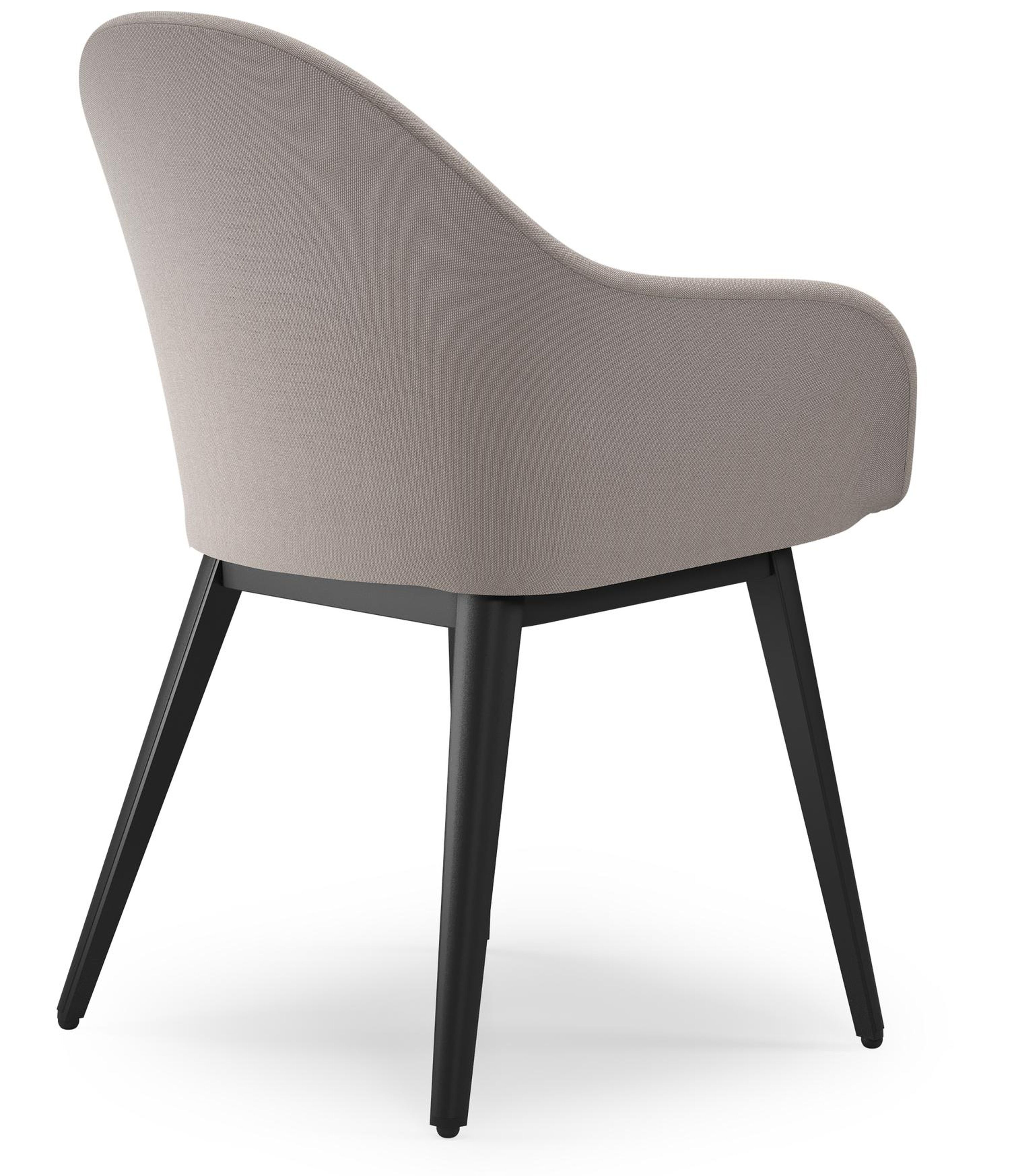 Cesano tuinstoel in zwart aluminium en beige dubbele textilene