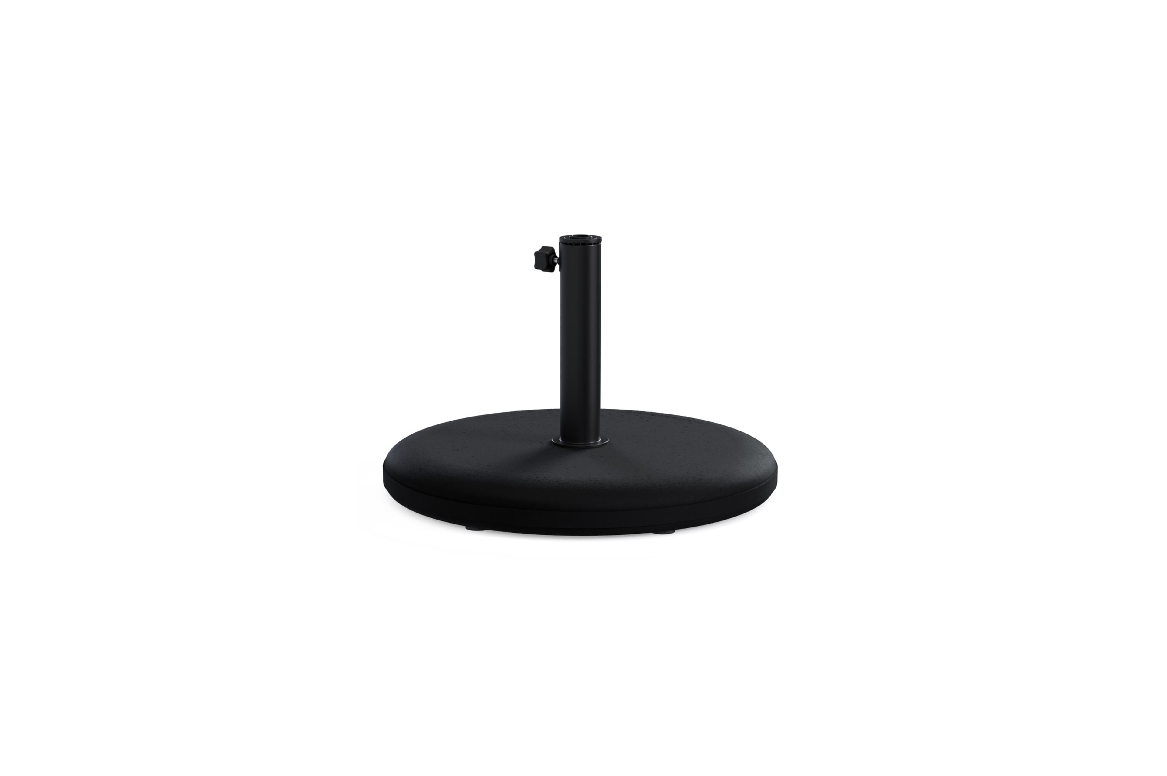 Plana parasolvoet zwart beton van 40 kg