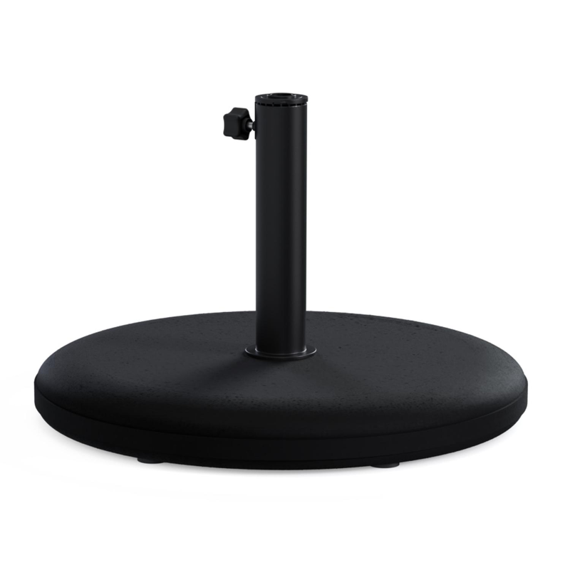 Plana parasolvoet zwart beton van 40 kg