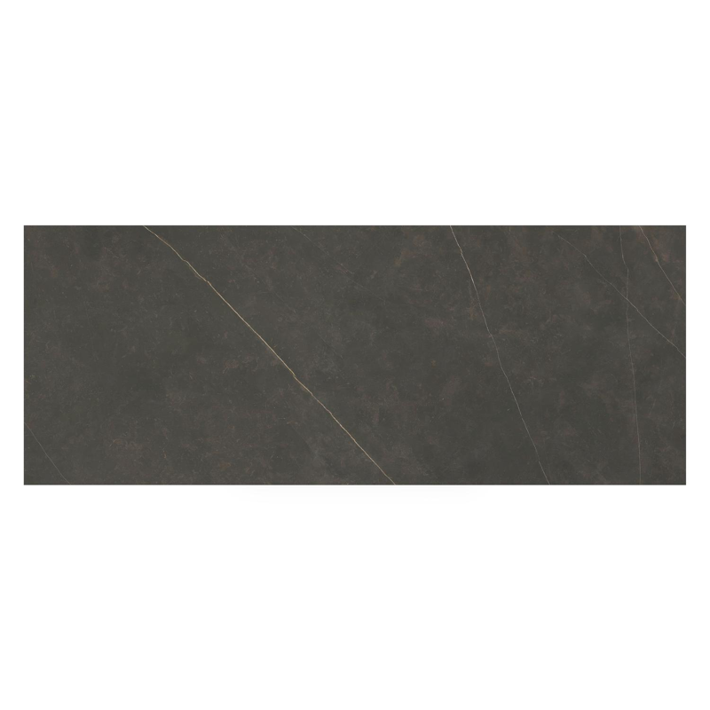 Table de jardin Nano rectangulaire en aluminium beige et céramique pleine Calatorao - Lg. 280 x Lrg. 110 x Haut. 75 cm