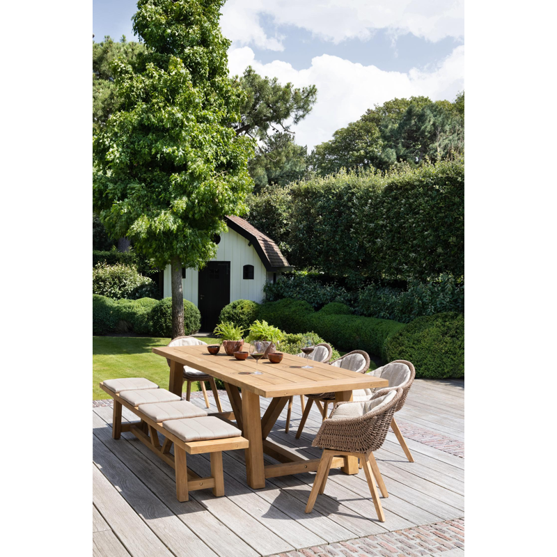 Norma - Verato zitkussen in all weather sunbrella® luxe savane coconut