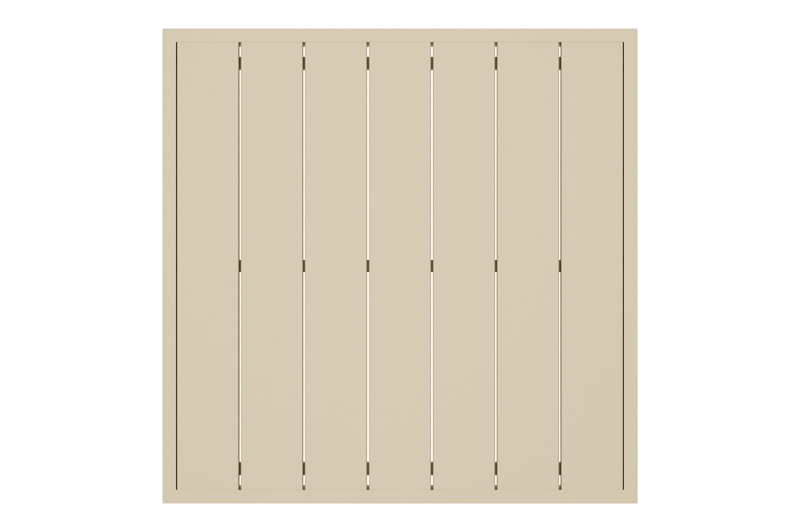 Caldela loungetafel in beige aluminium - L 70 x B 70 x H 31 cm