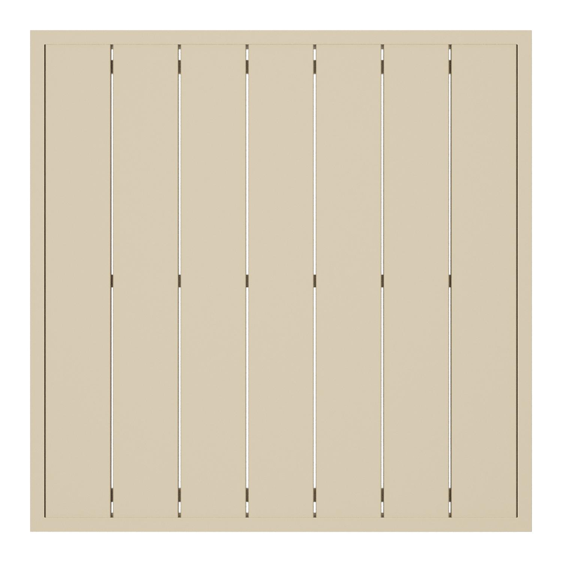 Caldela loungetafel in beige aluminium - L 70 x B 70 x H 31 cm