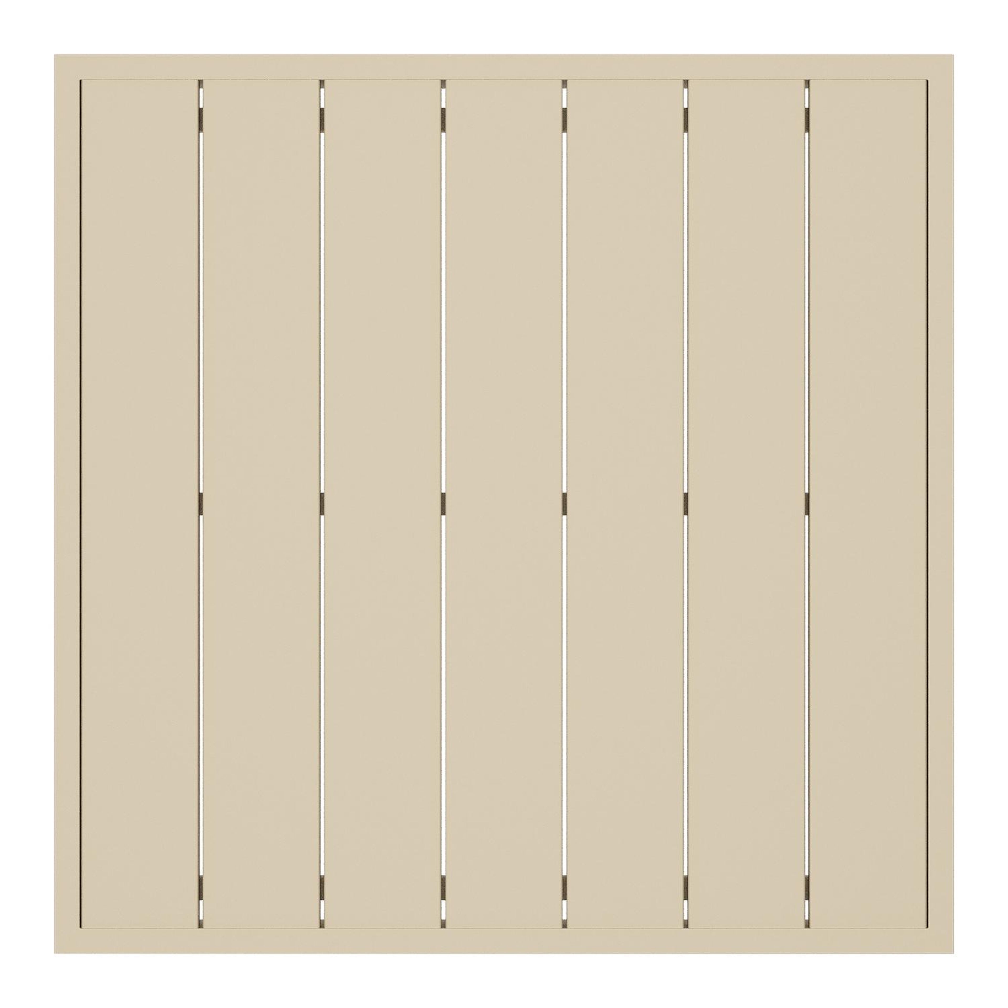 Caldela loungetafel in beige aluminium - L 70 x B 70 x H 31 cm